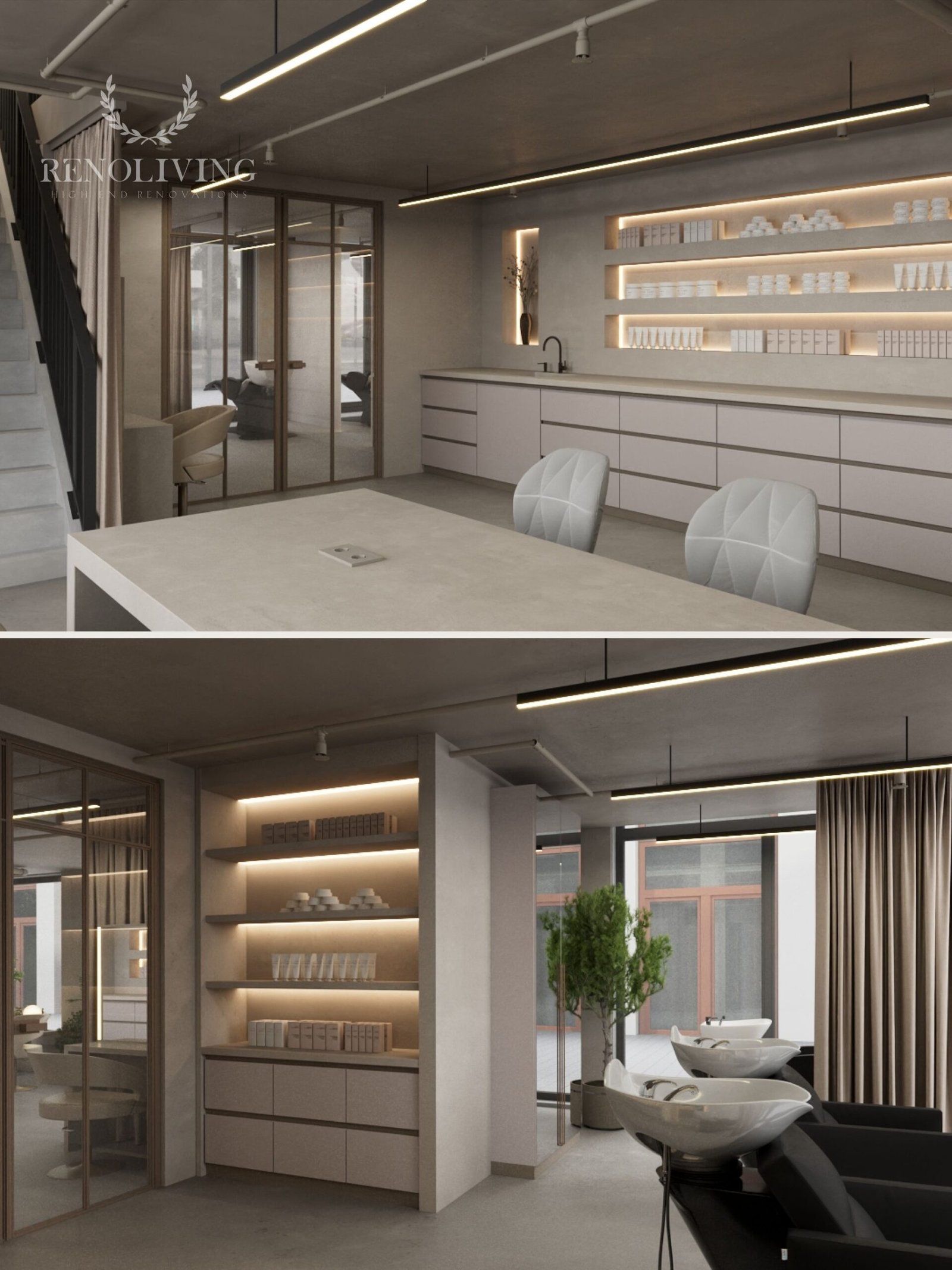 Tijdloos Beautysalon Design – Beton en Warmte in Balans