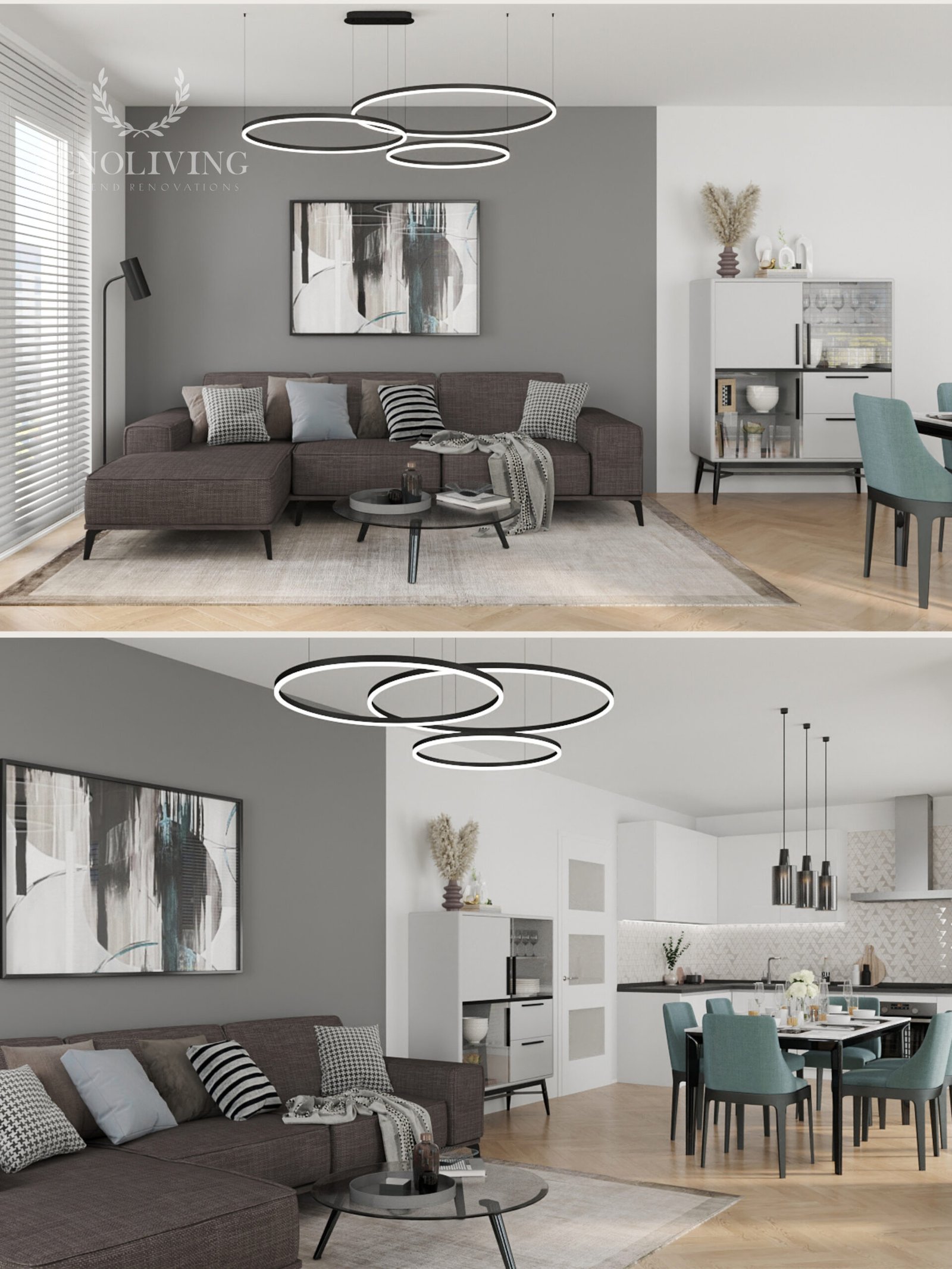 Rustgevend kleurpalet in een high-end interieur.