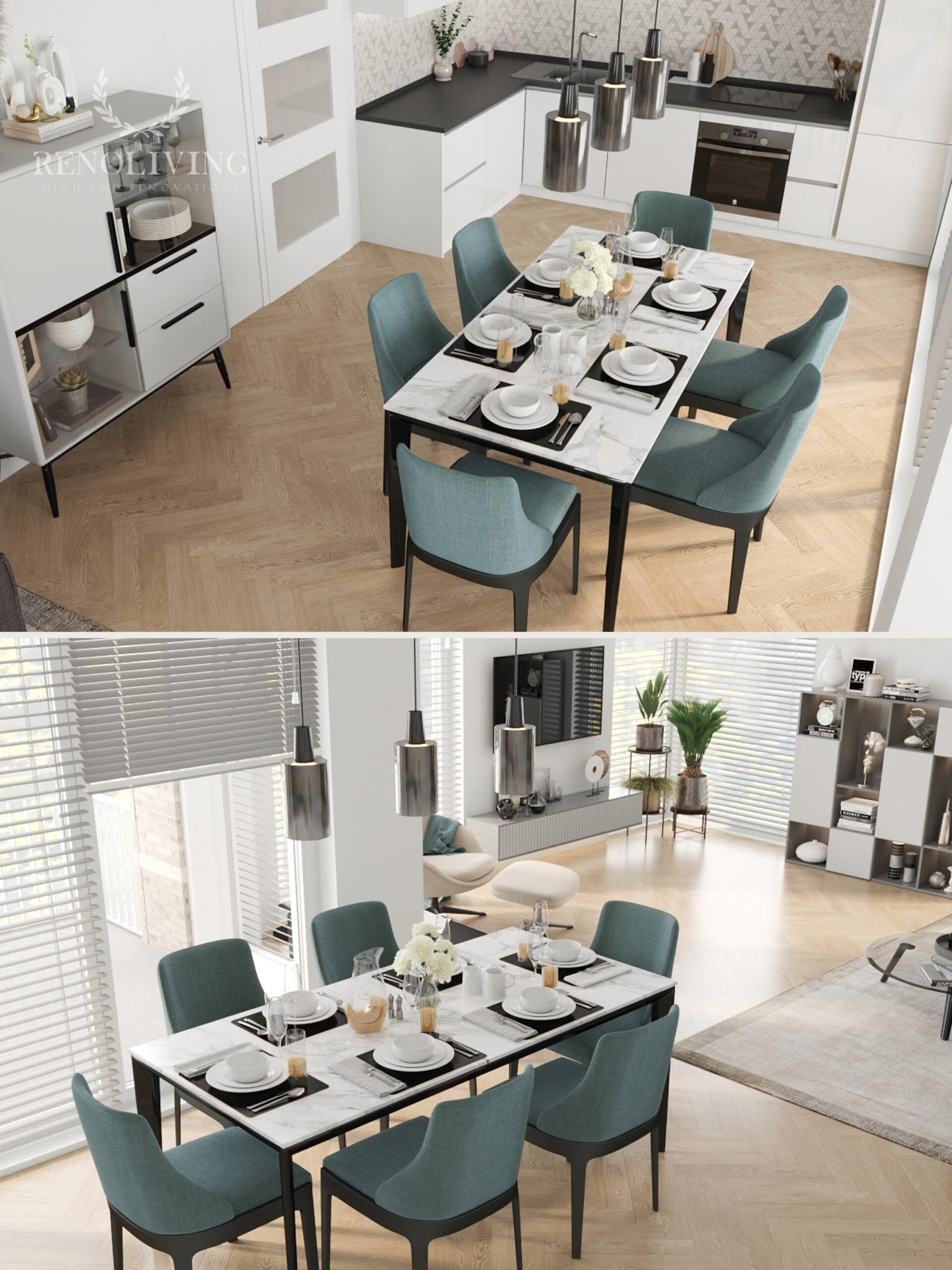 Exclusieve loungehoek met uitzicht op Amsterdamse grachten.