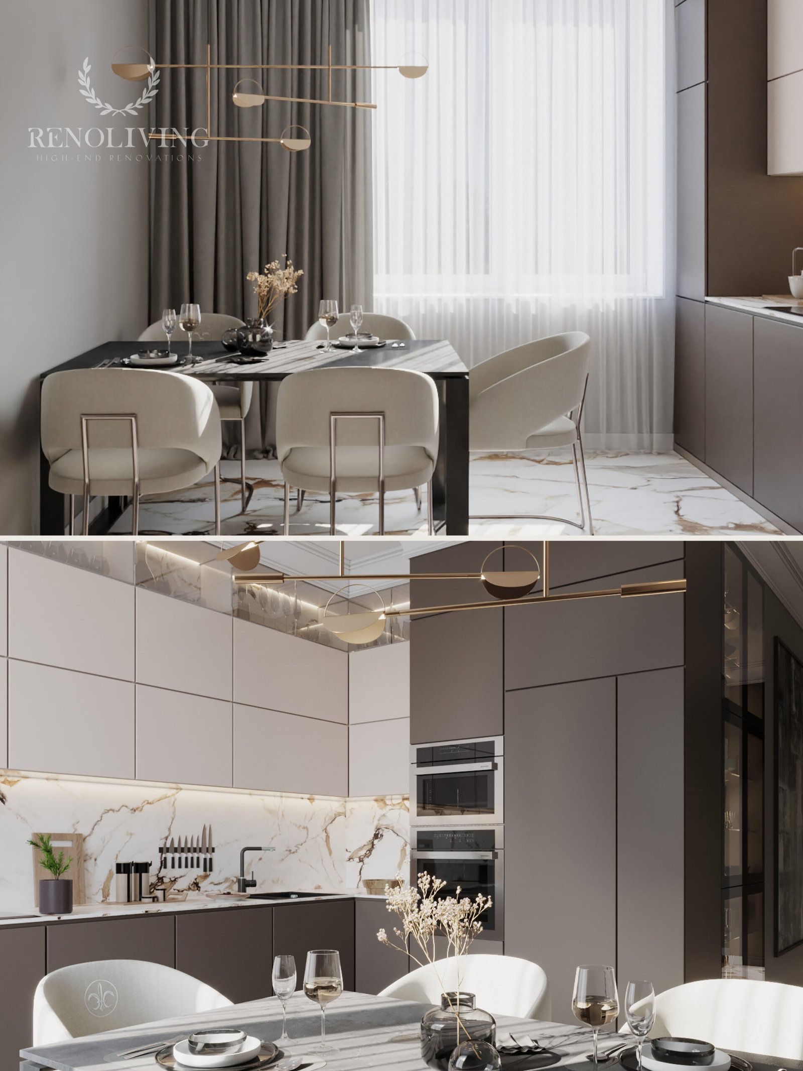 Slaapkamerinterieur in een Parijse neoklassieke stijl.