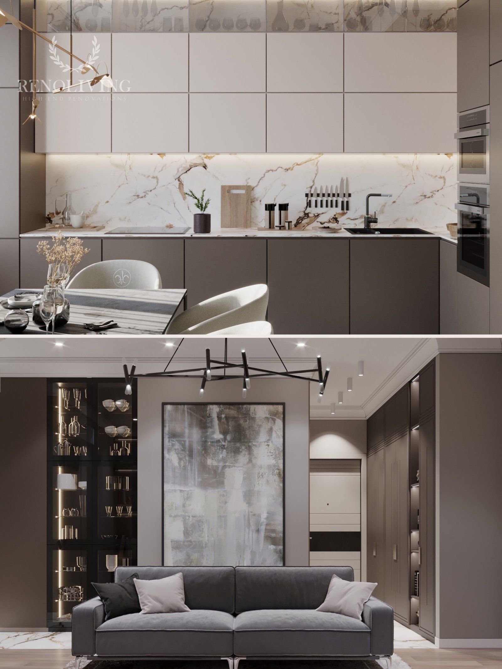 Hotel-luxe slaapkamer in een Amsterdams appartement.