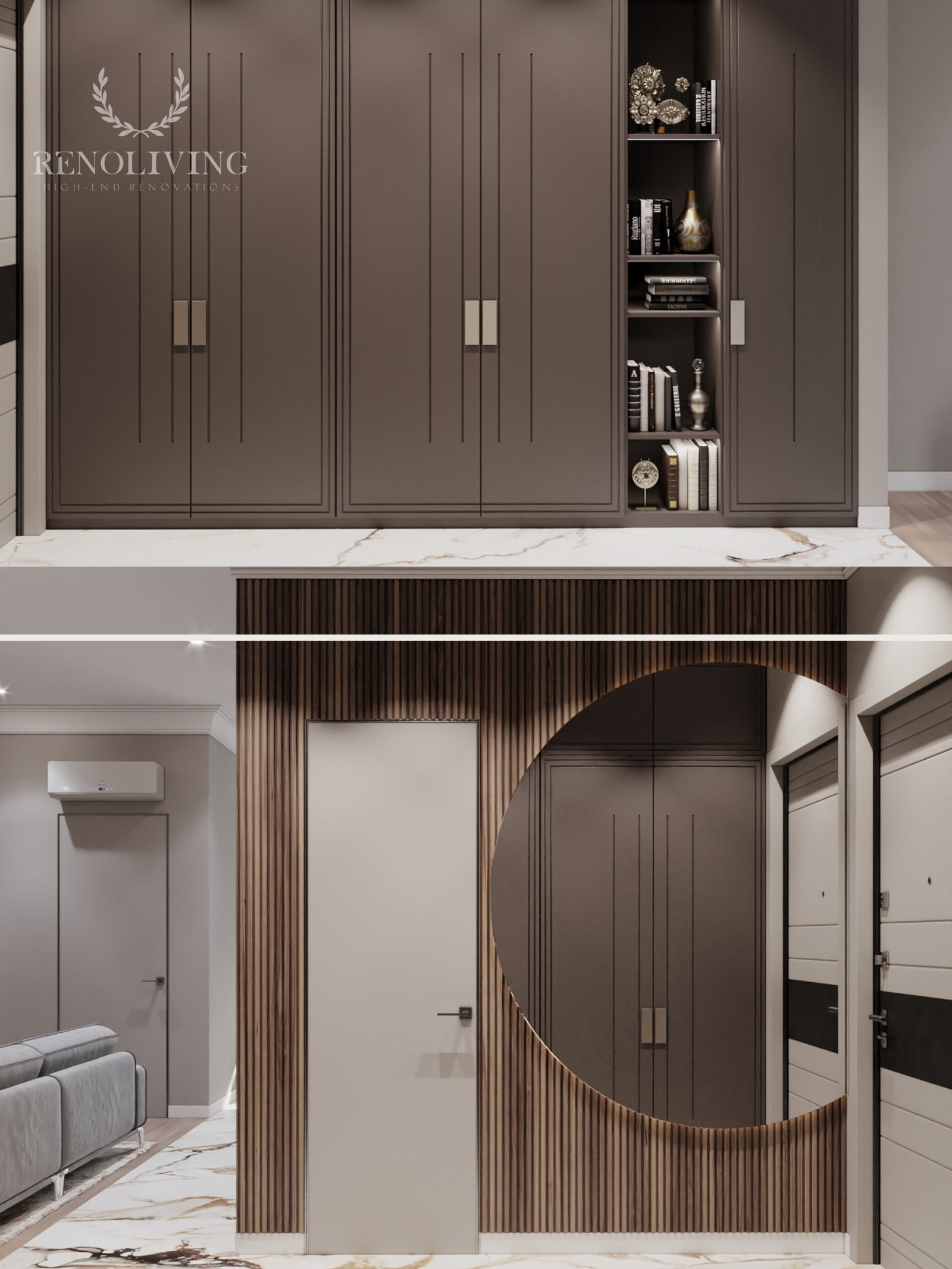 Minimalistisch slaapkamerdesign door RenoLiving B.V.