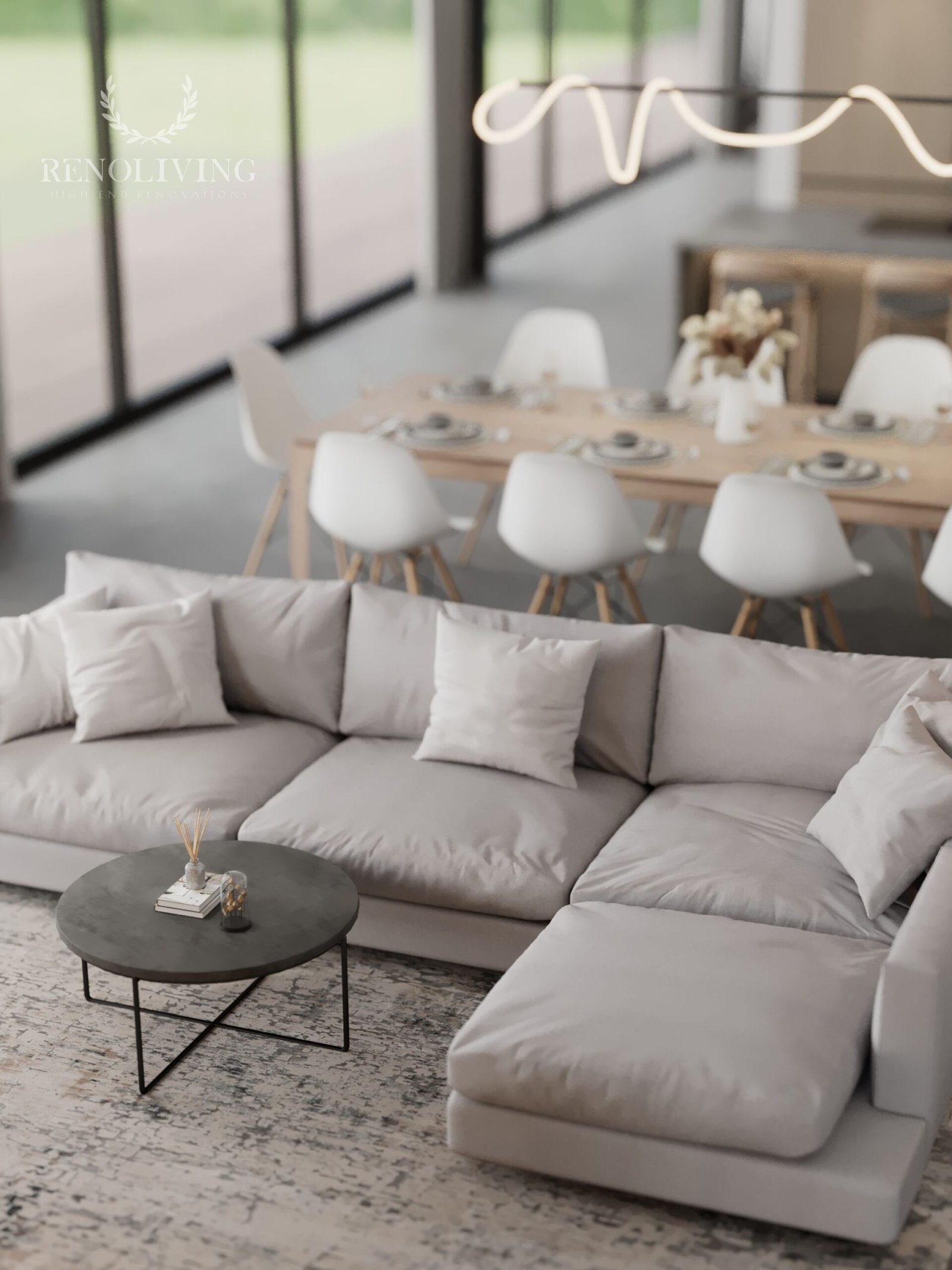 Architecturale Villa met Grote Raampartijen