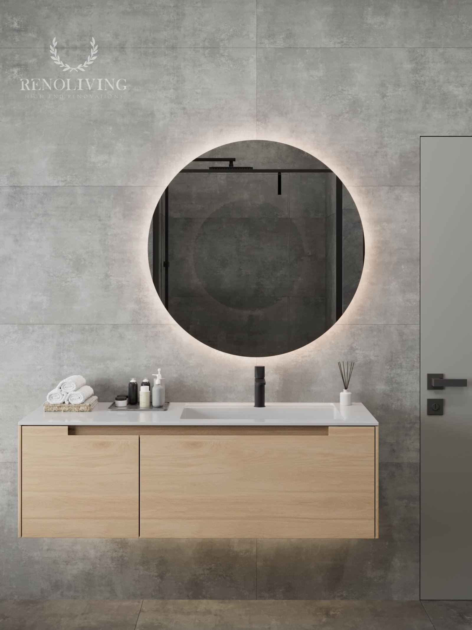 Minimalistische Villa met Warme Neutrale Tinten