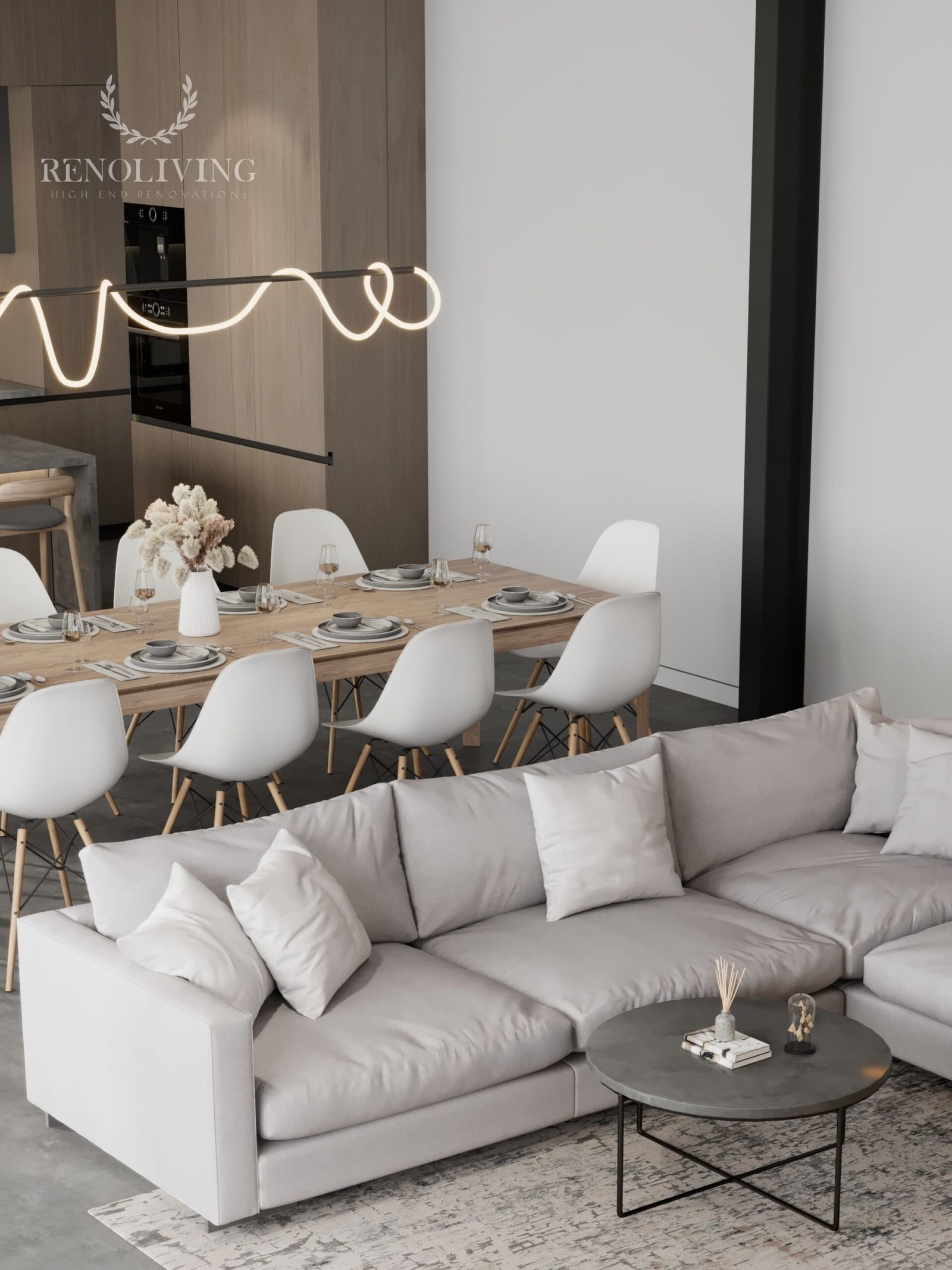 Minimalistische Villa met Natuurlijk Licht